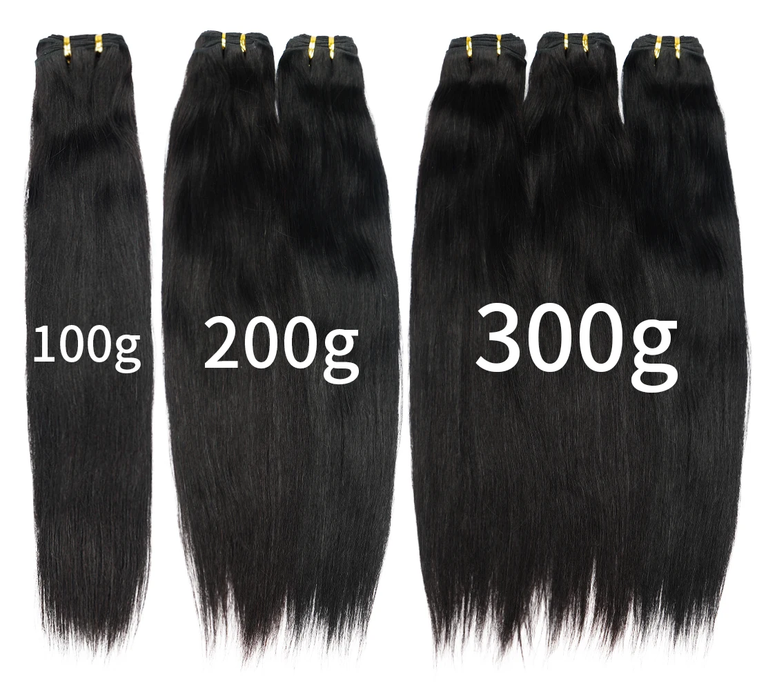 Veravicky Straight Human Hair Weaves Bundles Brazilian Remy Human Hair Sew In Weft Extensions  14