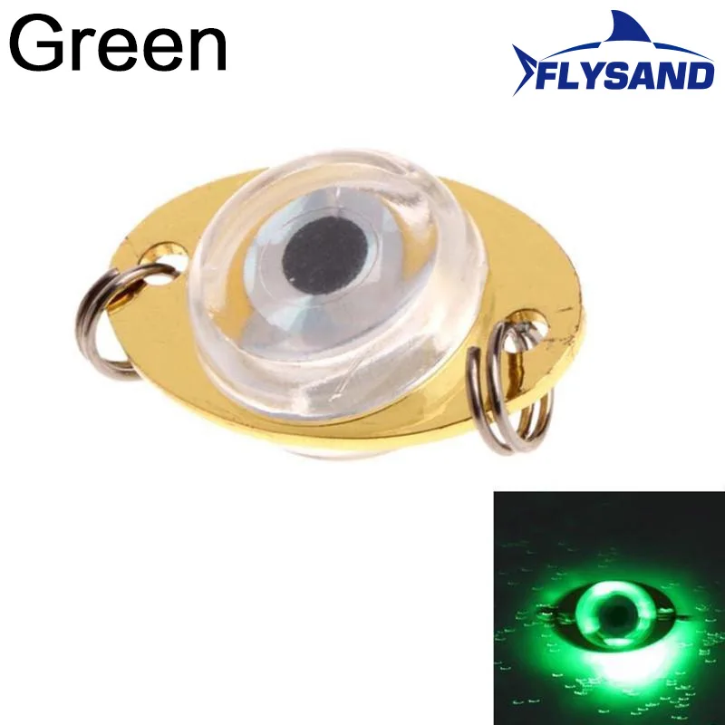 Flysand LED Fisch Lampe Mini Angel köder Licht Deep Drop Unterwasser Augen form Angeln Tintenfisch Köder Leucht köder Angeln Zubehör – Detail 11