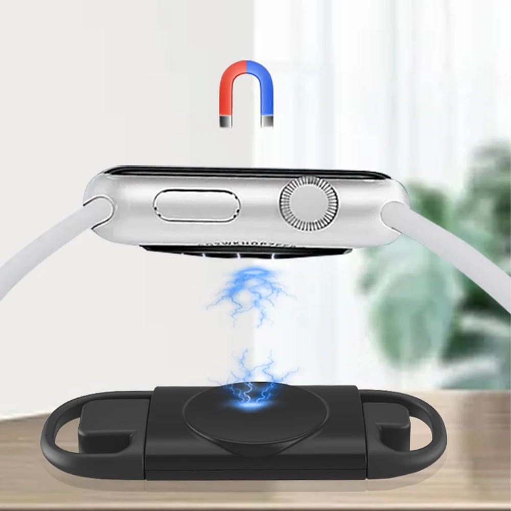 Bezprzewodowa ładowarka magnetyczna 2 w 1 dla Apple Watch 8 7 6 5 4 3 2 SE ultraszybki podstawka ładująca dla iWatch Apple Watch ładowarka