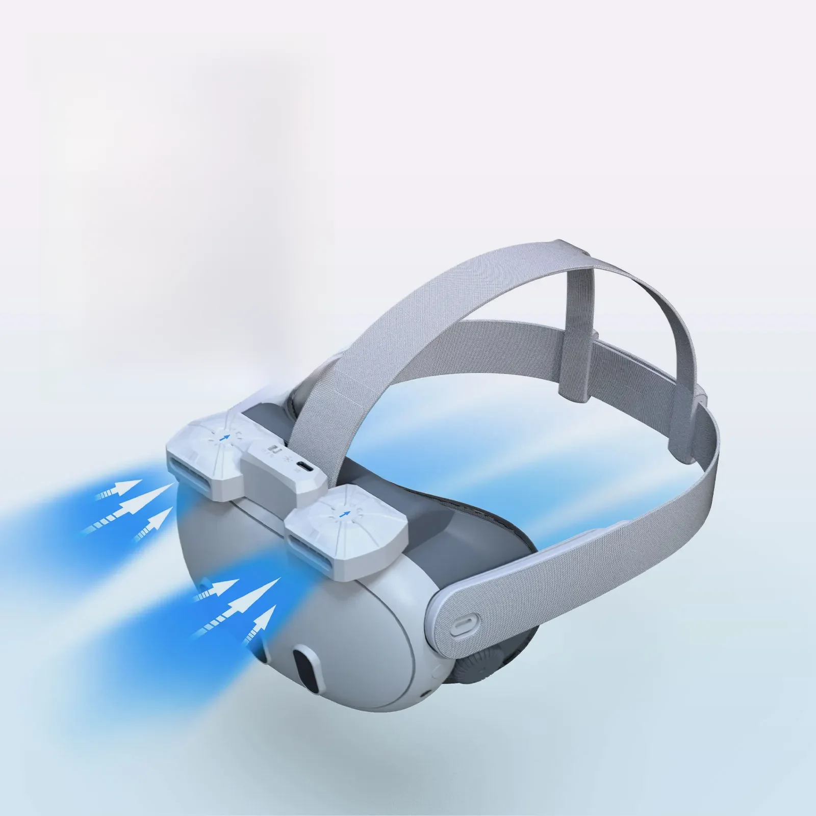 Wentylator chłodzący do zestawu słuchawkowego Meta Quest 3 VR Cyrkulacja powietrza Oddychająca z osłoną twarzy do interfejsu twarzy Akcesoria Quest3 — zdjęcie produktu 7