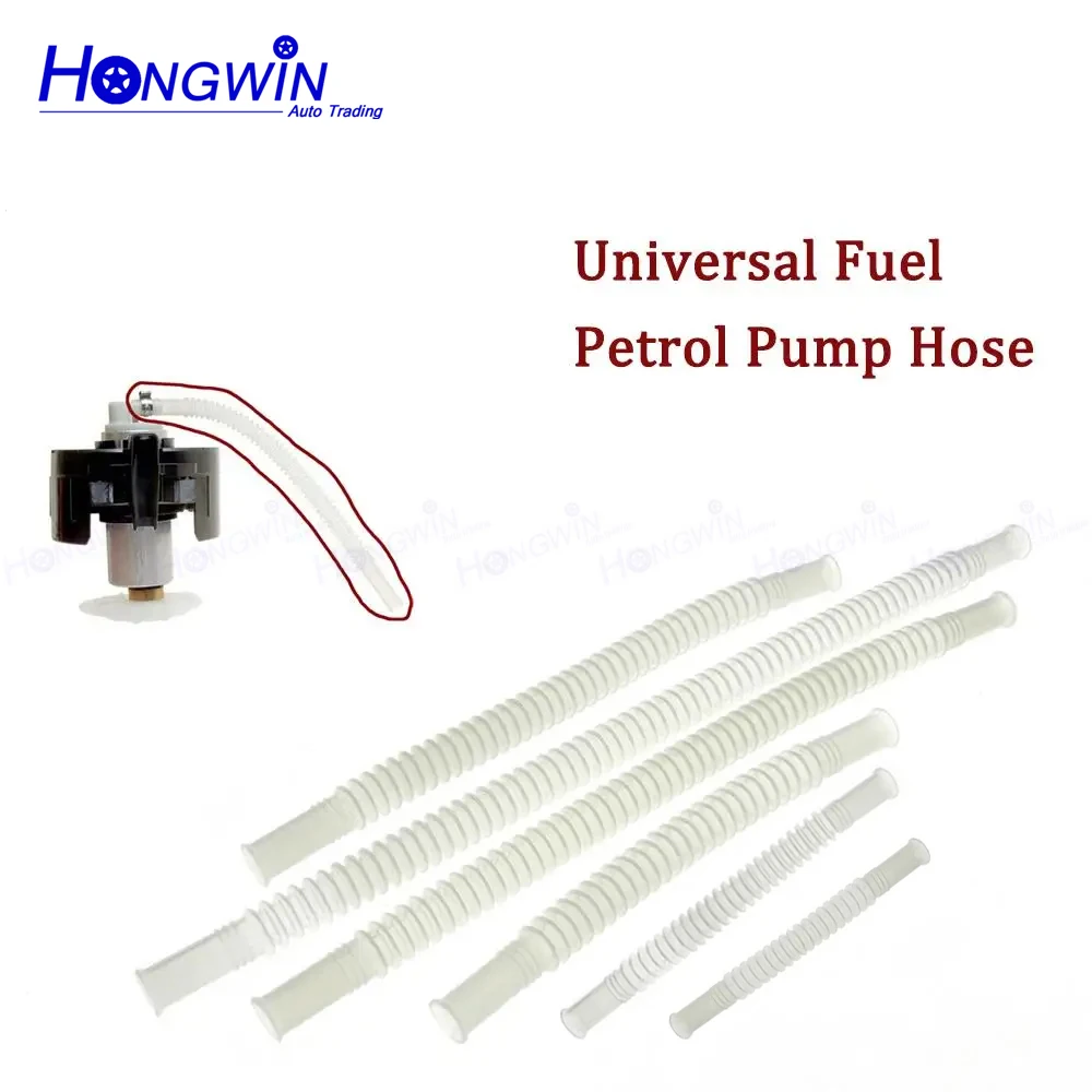 ID OD: 8*10*8 10 15 20 25 30CM White Color Nylon Tube Fule Line Bellows Corrugated Pipe For Fuel Pump Plastic Universal