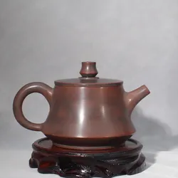 Handmade Zhuchu Teapots Made of Healthy Nixing Pottery Clay 210ml for 3-5 Liubao Puer Tea Drinkers