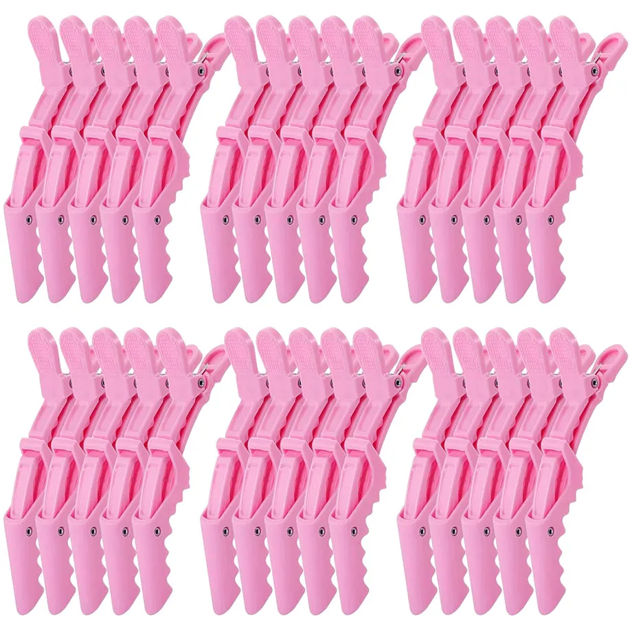 

30pcs Alligator Hair Clips for Styling Sectioning Non-slip Durable Professional Salon Hairclip Wide Teeth Double-Hinged Design