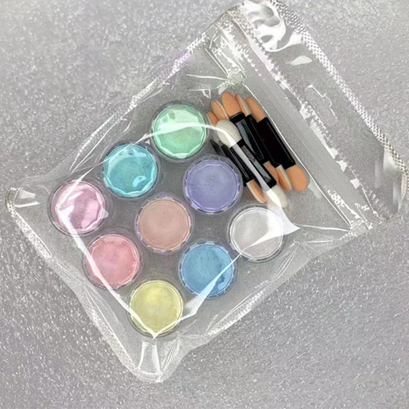 1Jar Einhorn Regenbogen Aurora Chrom Pulver Hochglanz Spiegel Feine Glitter Pigment Perle Reiben Staub Nägel Liefert Dekoration &*&