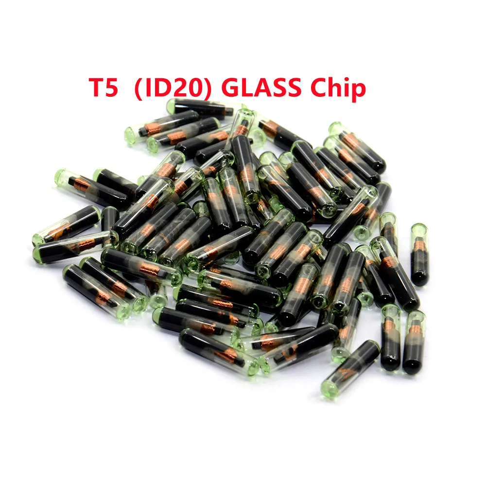 T5 Transponder Chip ID20 T20 ID13 Ceramic Glass Chip ID20 T20 Transponder Transponder Chip Car Key Chip 10 20 50PCS