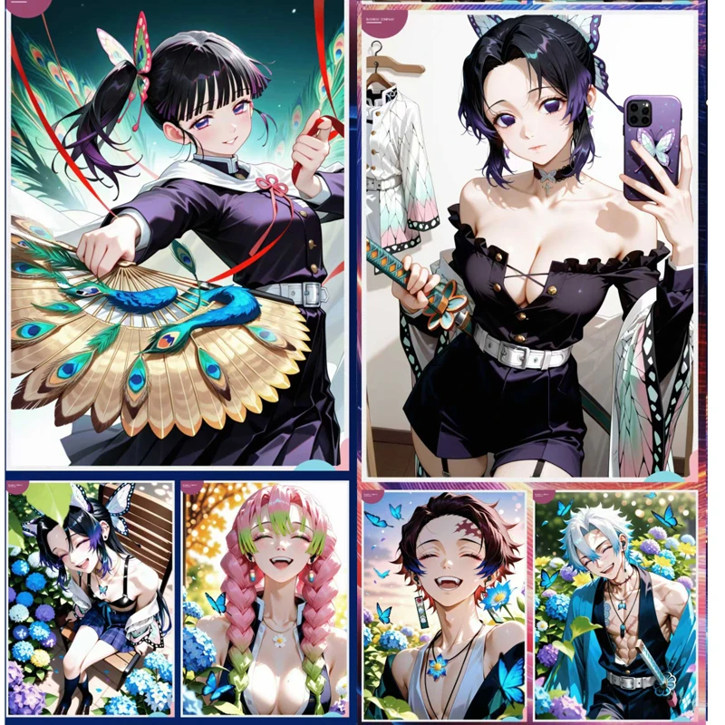 ขายส่ง Demon Slayer Collection Booster A5 การ์ดกล่อง Wave 2 ชายพระเจ้าเต้นรําผีเสื้อเด็กเล่นไพ่ตารางเกม
