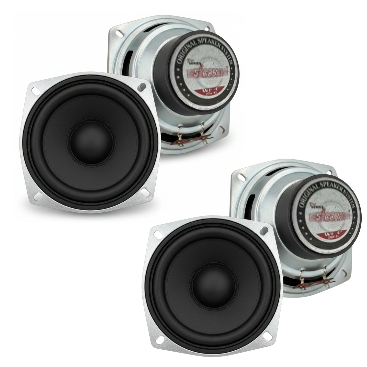 5 Core 4 Inch Subwoofer 200W Car Audio Sub Woofer 4 Ohm Deep Bass Replacement Loud Speaker