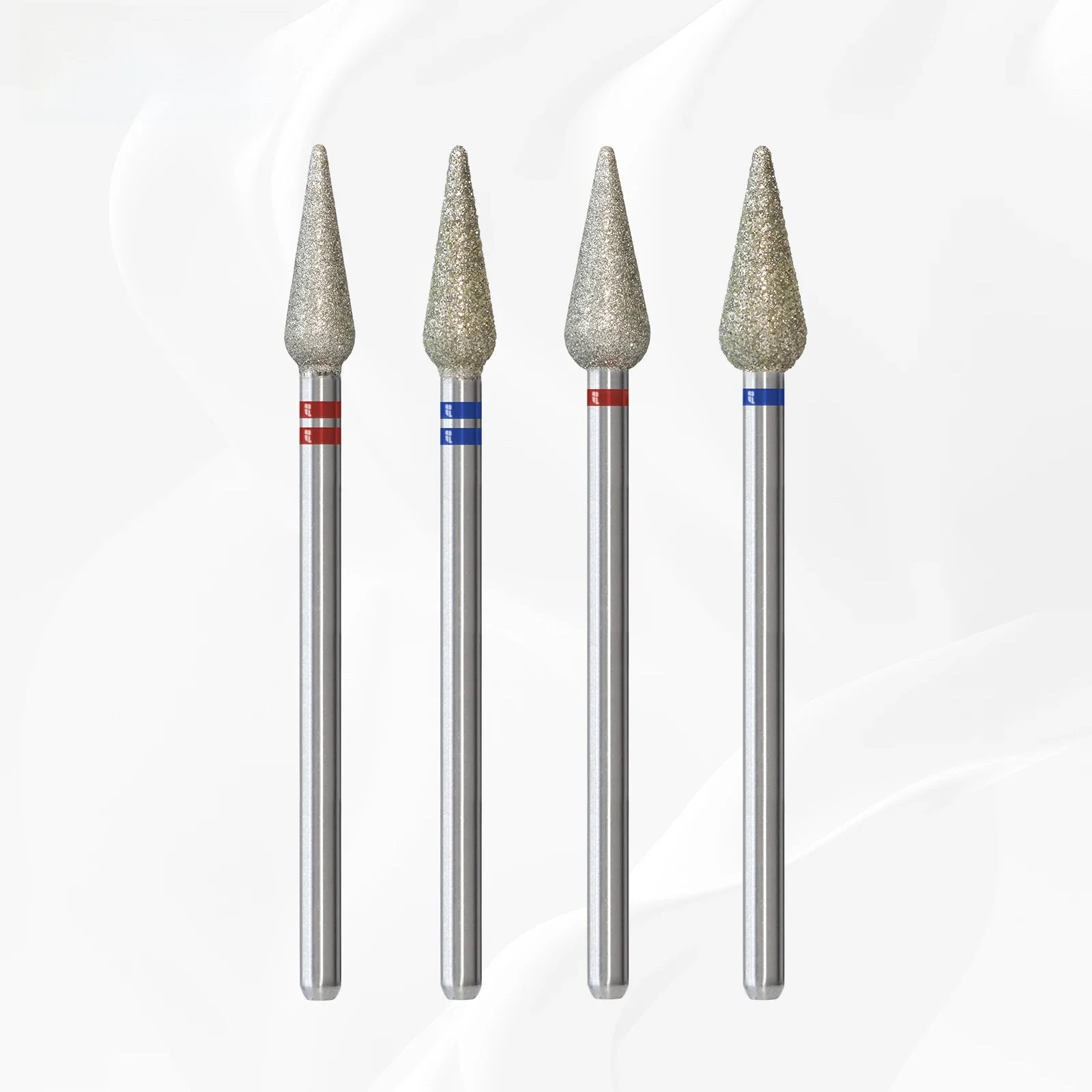 HYTOOS 5mm Long bourgeon cuticule propre ongles forets russe diamant peau morte ongles peu nettoyant pour ongles accessoires outil