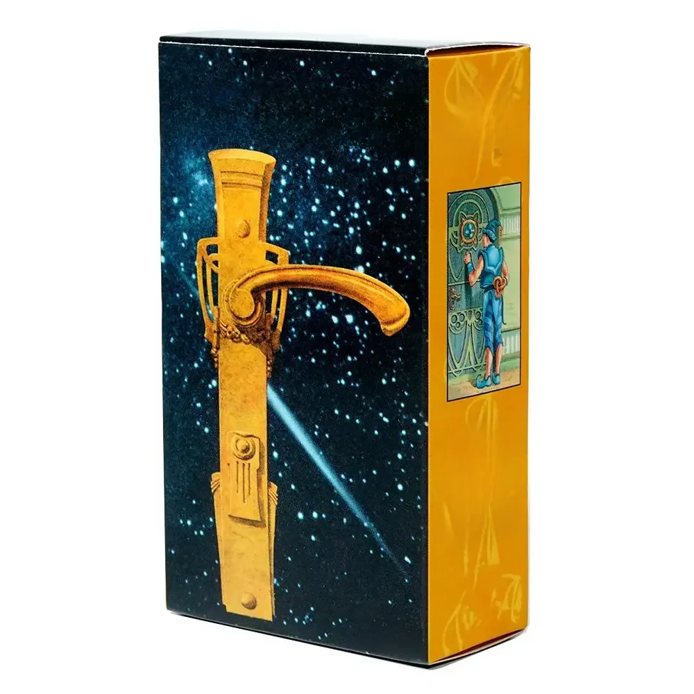 Cartes de tarot Tapo 78 "Les 78 portes" version russe, bord bleu, jeu de société pour fête en famille, avec instructions papier