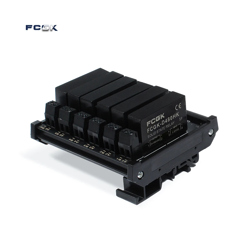 FCGK 1 2 4 6 8 Channel solid state relay Module PNP OR NPN Board 5V 12V 24V 32VDC PCB DC TO AC SSR Module