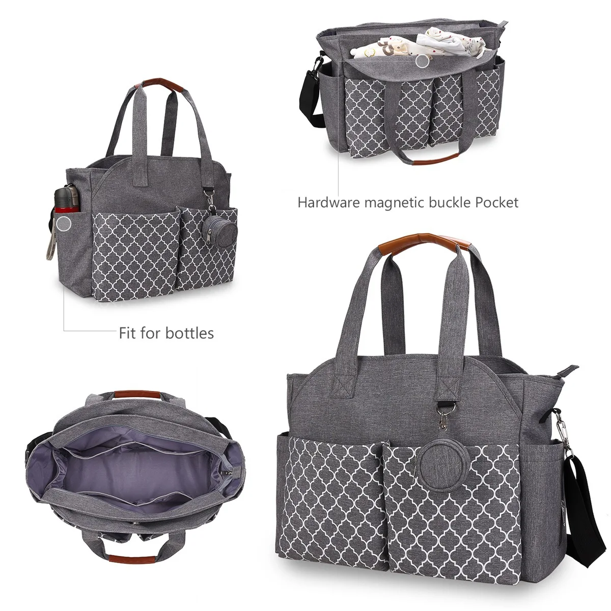 Baby Diaper Bag Nappy Storage Organizer Waterproof Mummy Shoulder Bag Maternity Handbag Hand Totes Large Capacity Stroller Bag