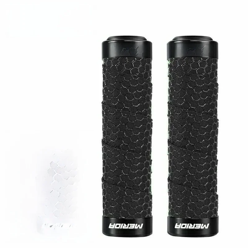 AliExpress NONE MERIDA Original Bicycle Handlebar Covers Non-slip Shock-absorbing Grips Mountain Bike Dead fly vice Grips Cycling accessories
