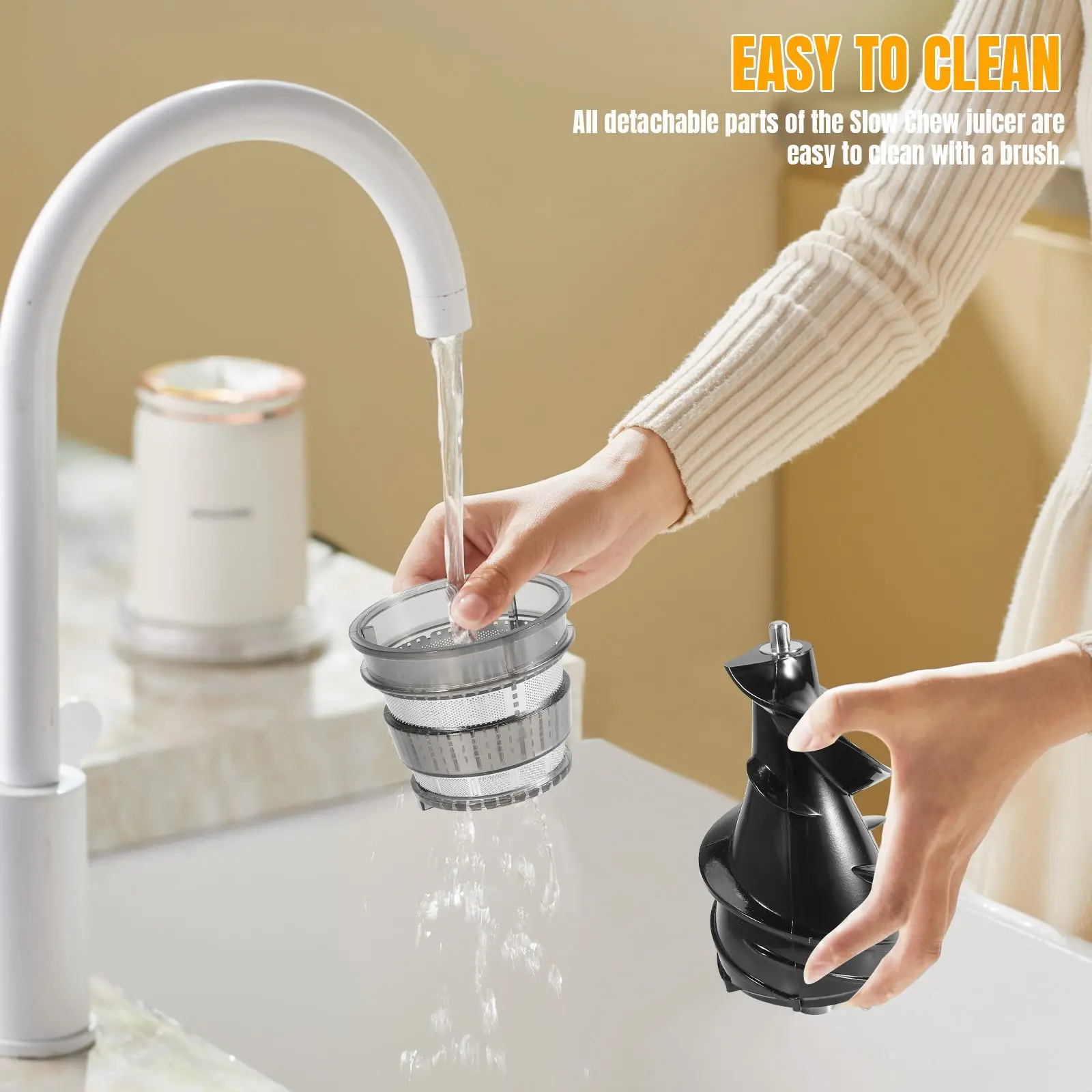 عصارة متعددة الوظائف ذات عيار كبير جدًا بقدرة 300 وات لإعادة فصل العصير، عصارة شاي الحليب المنزلية، عصارة نباتية #5