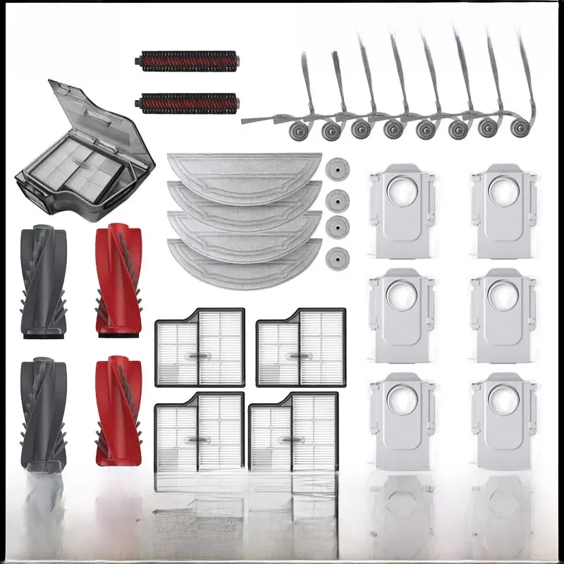 Accessoires Roborock Saros 10 pièces d'aspirateur robot rouleau principal brosse latérale filtre Hepa vadrouille sac à poussière en tissu