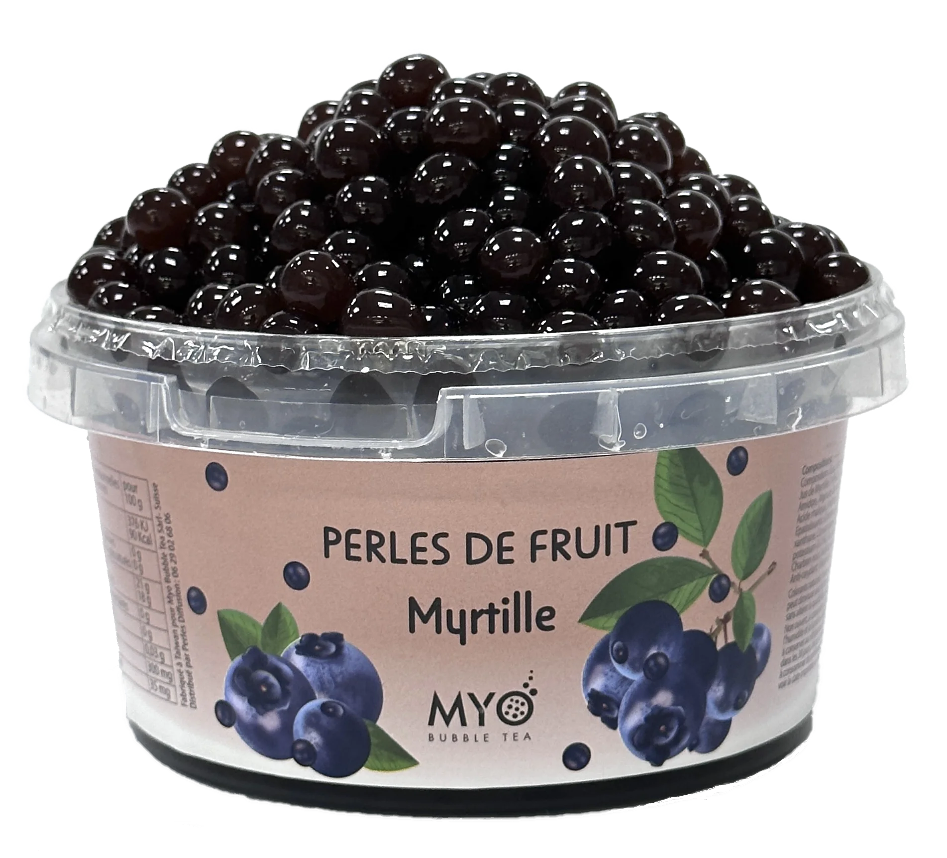 Perles de fruits Bobba pour Bubble tea Myrtille