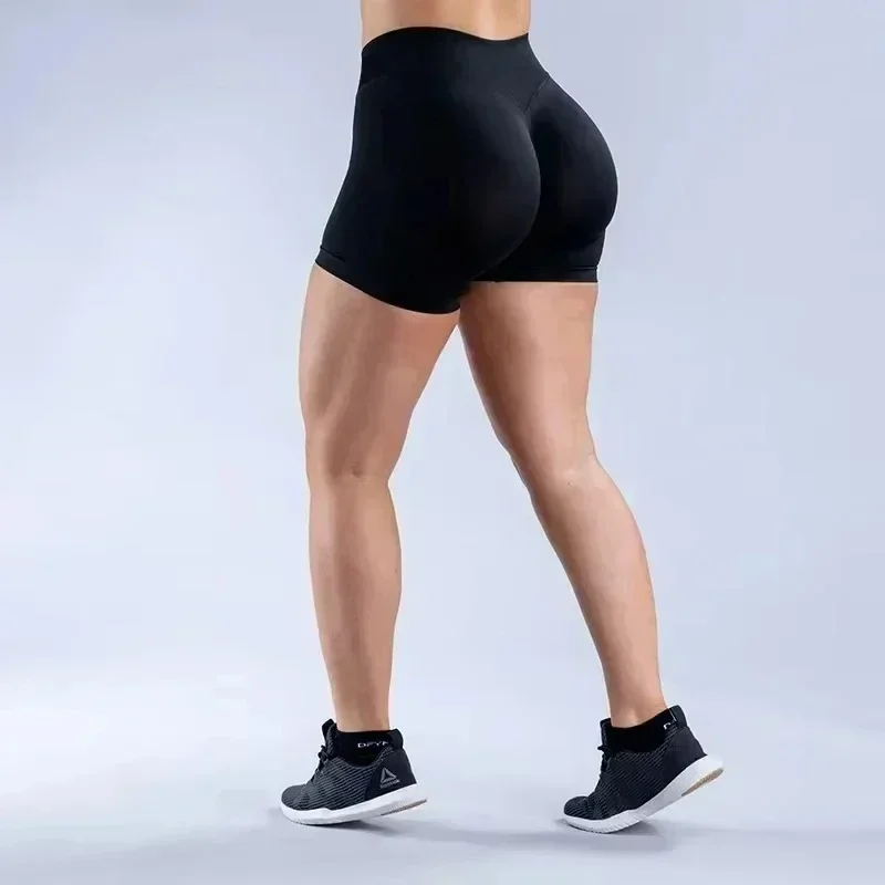 AliExpress New Women Shorts Seamless Half Pants Women Soft Fitness Outfits Yoga Pants Gym Running Bike Wear