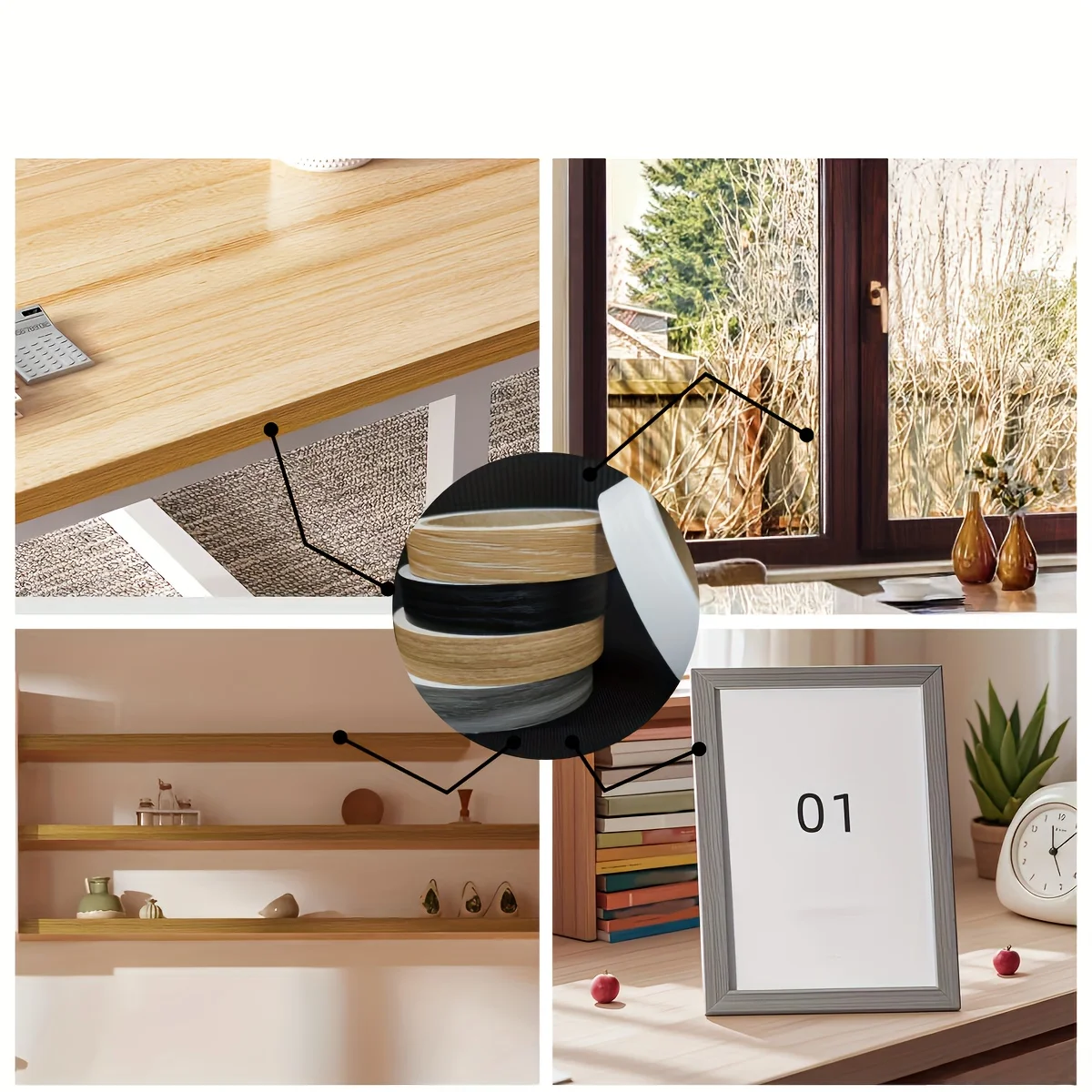 1 قطعة 10 متر x 2 سنتيمتر Preglued متفوقا PVC حافة النطاقات للخشب المطبخ خزانة طاولة أثاث مكتب مجلس Edgeband المقلم لامع