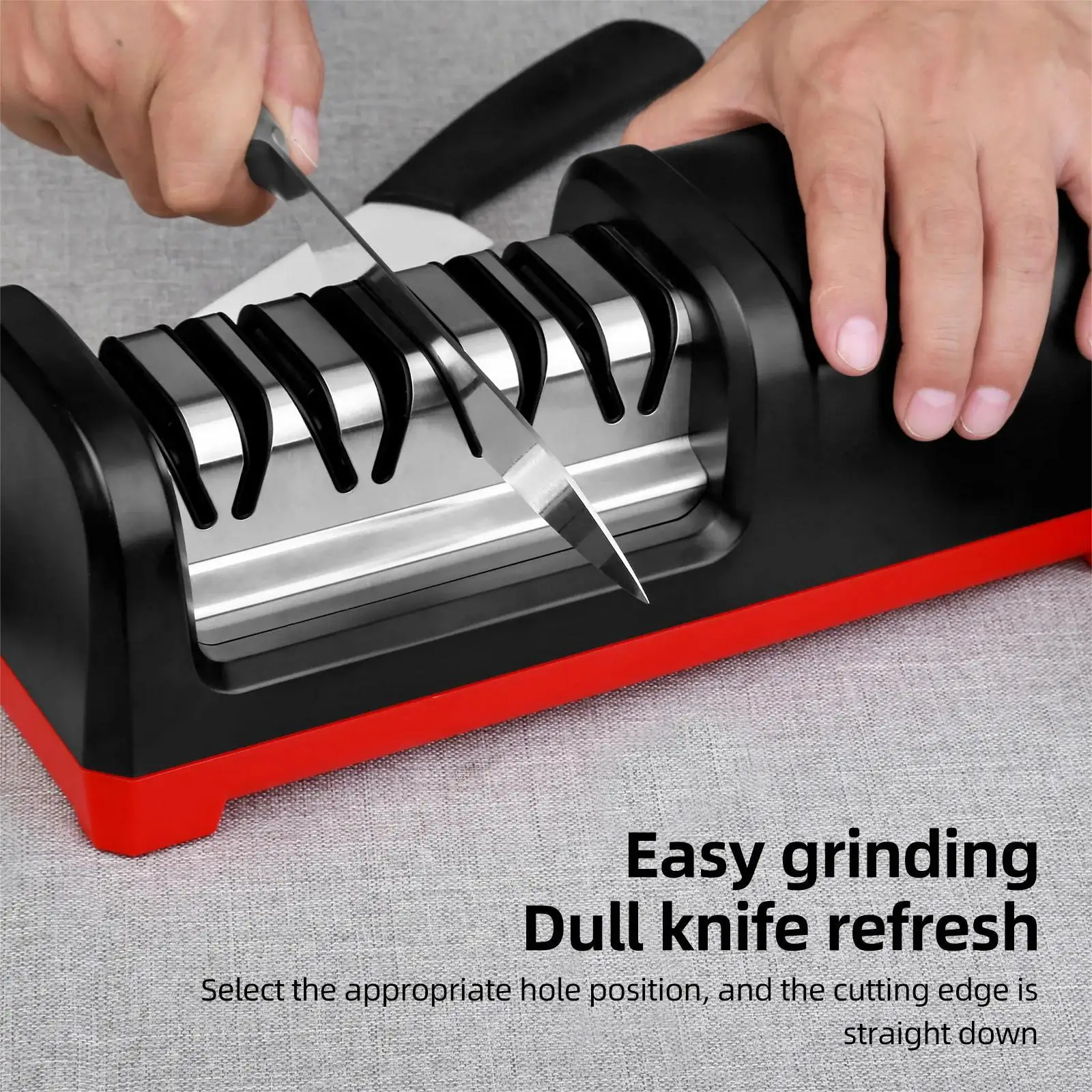 TG2102 4 Stage Electric Knife Sharpener 20-Degree Grinding Edge Knife Sharpener for Kitchen Knives with Sharpening and Polishing