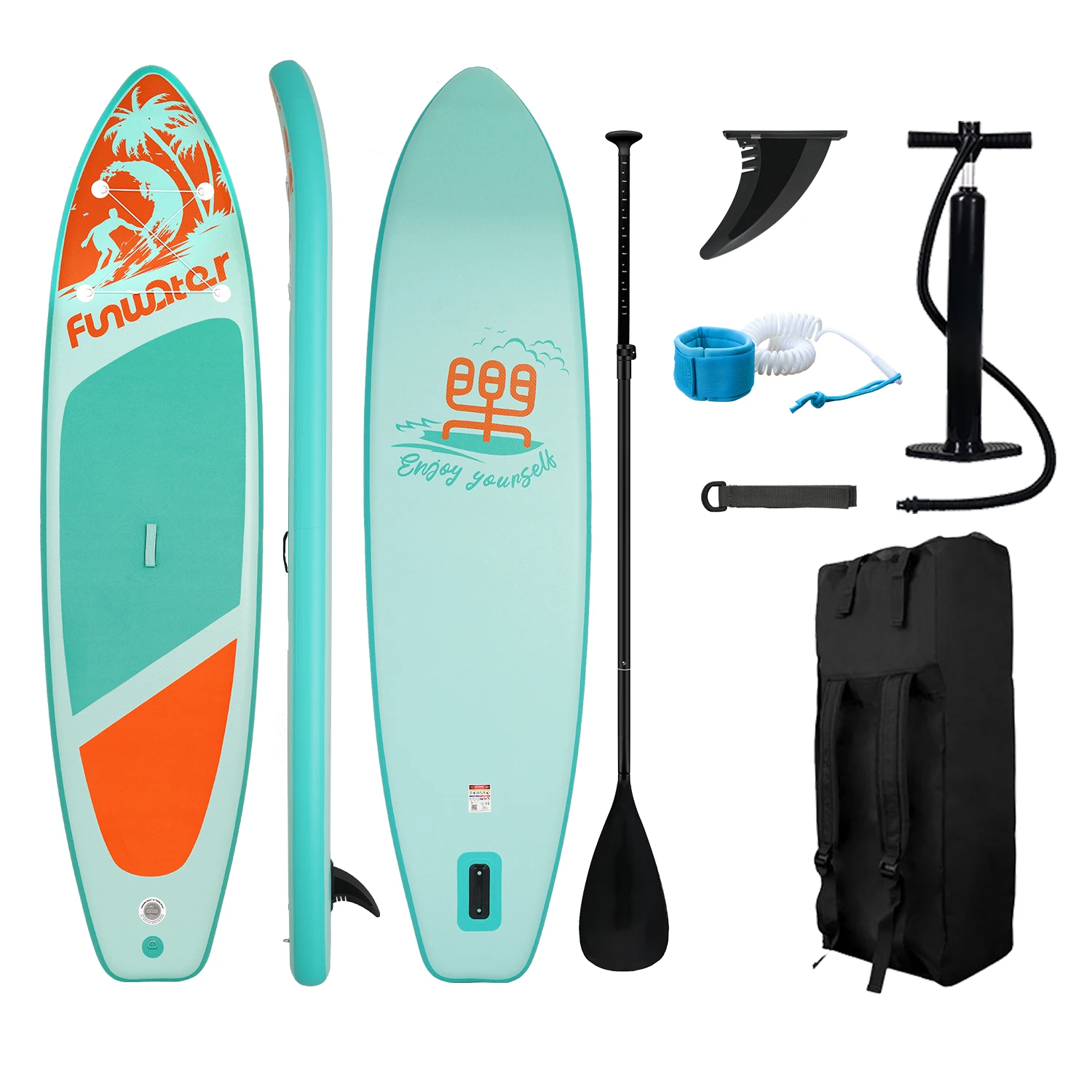 Feath-R-Lite Opblaasbaar Stand Up Paddle Board 350x87x15cm Cruise SUP Board Ultra Stabiel Antislip Watersport Paddleboard met Accessoireset