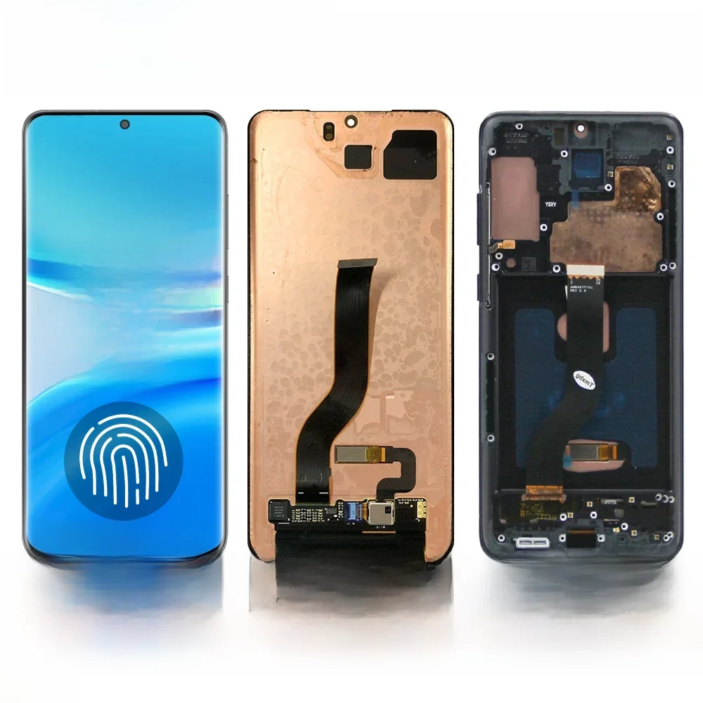 AMOLED TFT S20+ Bildschirm Ersatz für Samsung Galaxy S20 Plus 5G LCD Display G985F G986F/DS Touch Digitizer Montage + Rahmen