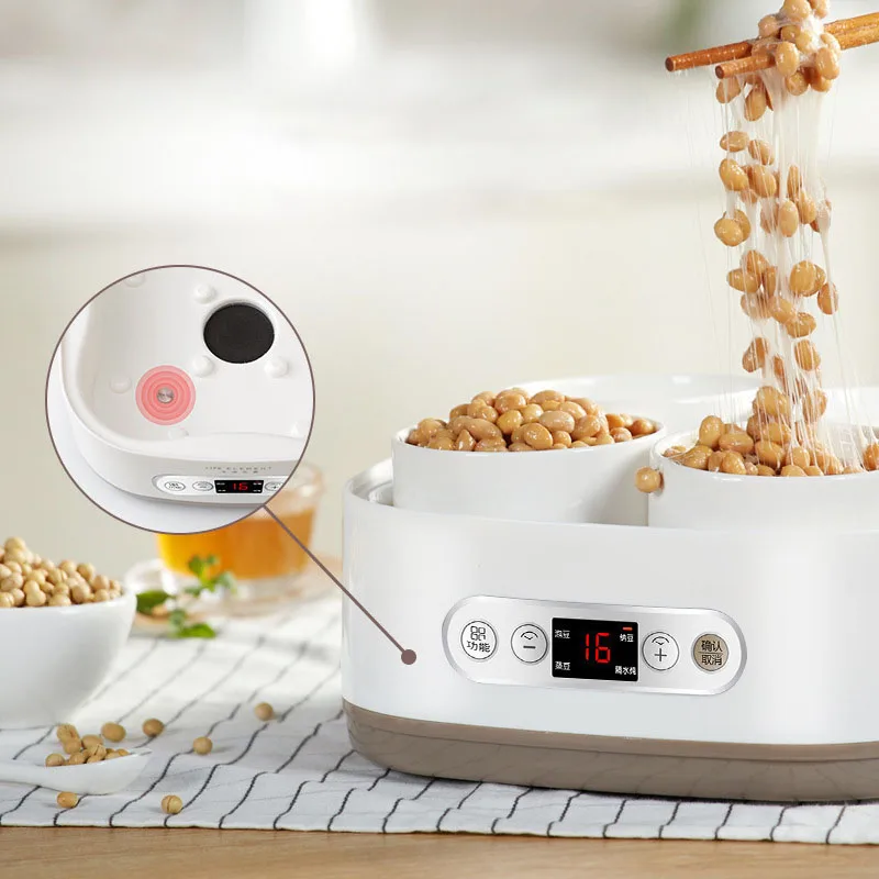 1.5L Intelligence Natto Machine For Fermentation Slow Cooker Steamer stufato Pot Yogurt Maker sottaceto riso vino 40 ℃ temperatura costante