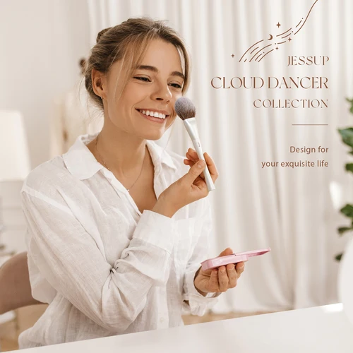 Imagen 2 del producto Jessup-brochas de maquillaje, 4-14 Uds., juego de brochas de maquillaje, juego de regalo de maquillaje de alta gama para mujeres con esponja de maquillaje, limpiador de brochas, toalla T333