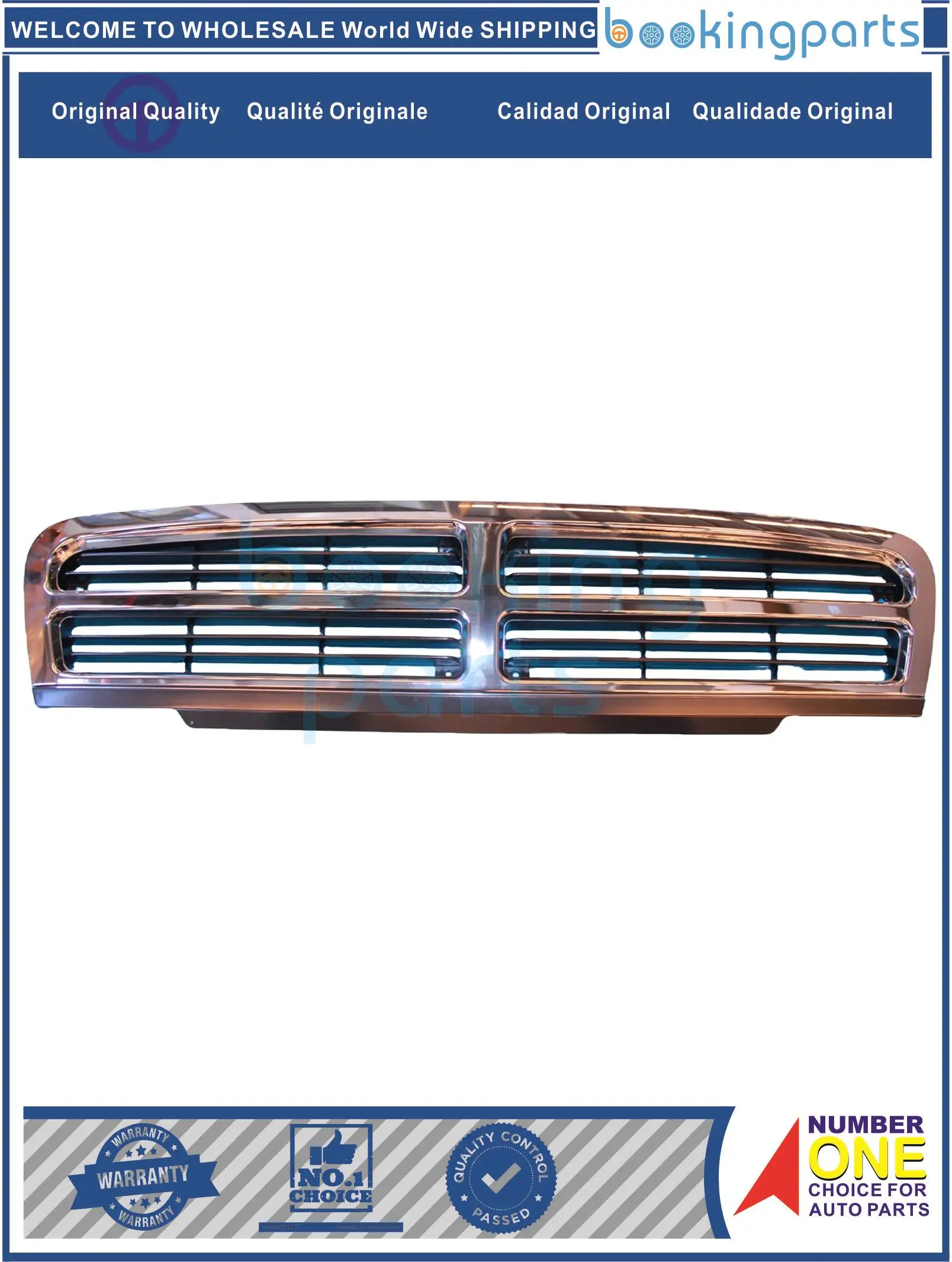 

GRI67840(CHROME),86320-5H001,863205H001,86320 5H001 Grille For HYUNDAI HD65,72,78 (-06)