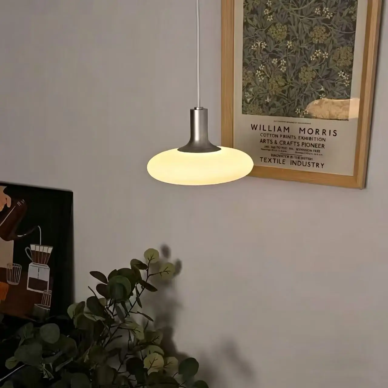 Nordic LED Pendant Light Flying Saucer Design Lamp For Bedroom Living Room Bar Cafe Office Indoor Simple Home Decorative Fixture