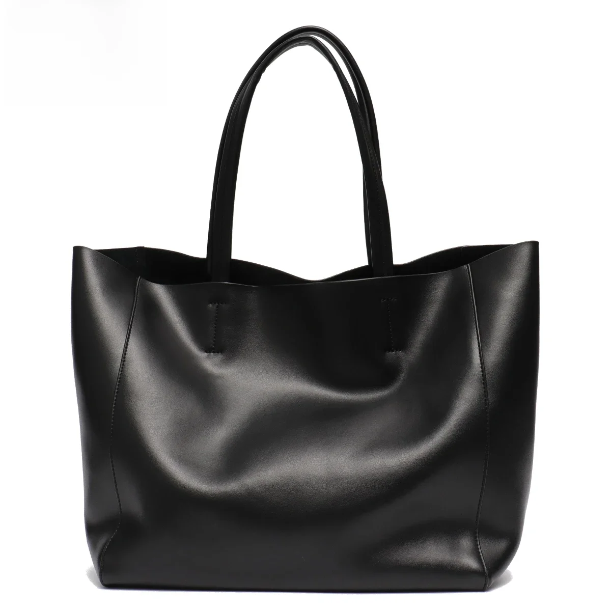 Classique en cuir véritable femmes fourre-tout grande capacité avec fermeture éclair sac à main quotidien grands sacs à bandoulière A4 ordinateur portable Shopping sacs de trajet