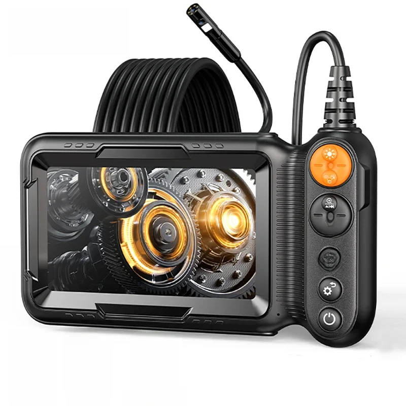 5 ''IPS Borescope Inspection Camera 8.5mm HD 1080P Video Industrial Endoscope Camera with 8LEDS IP67 Waterproof Single &Dual