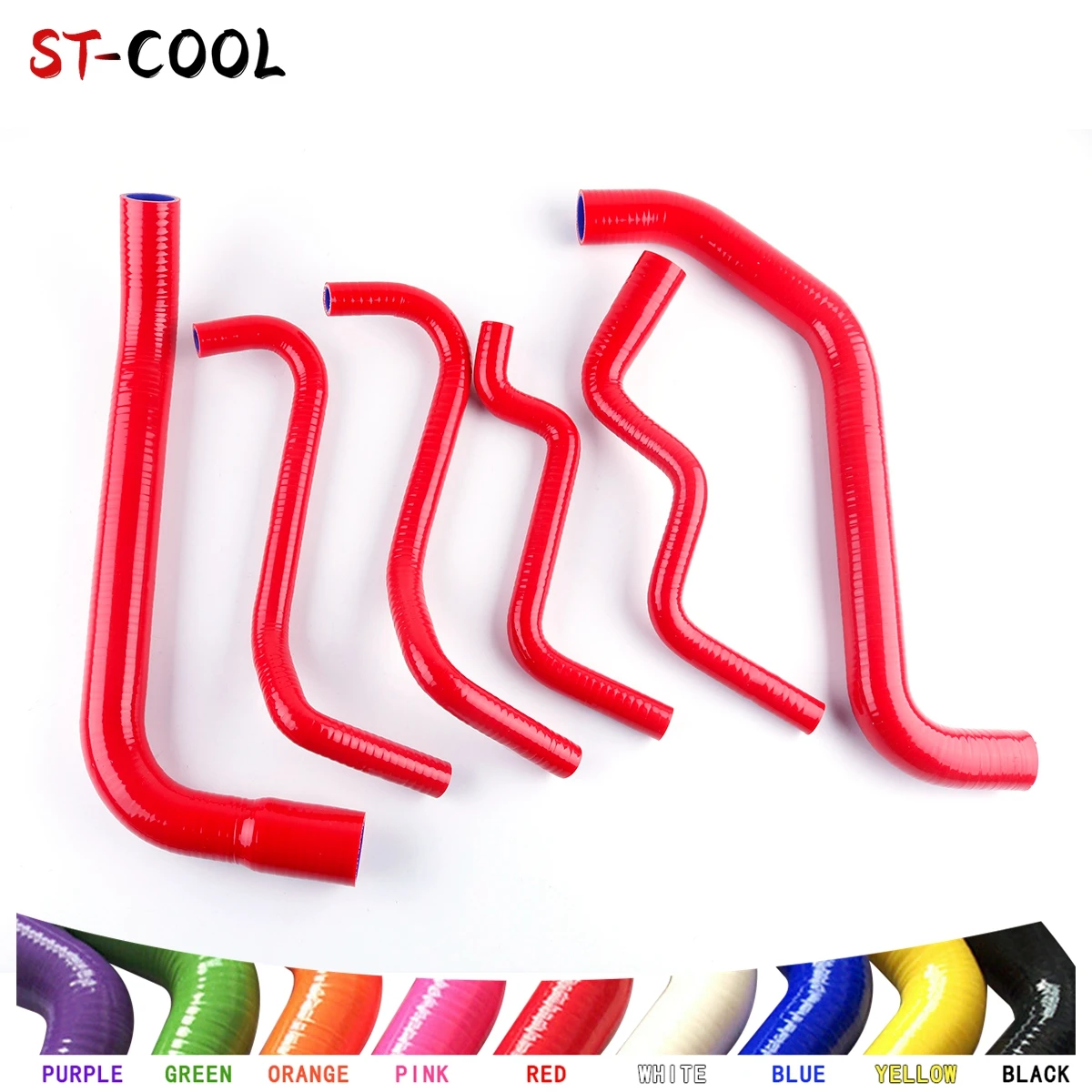 

6PCS For 1997-2002 Holden Commmodore V6 VT & VX 3.8L V6 1998 1999 2000 2001 Radiator Coolant Silicone Hoses Tubes Kit Piping