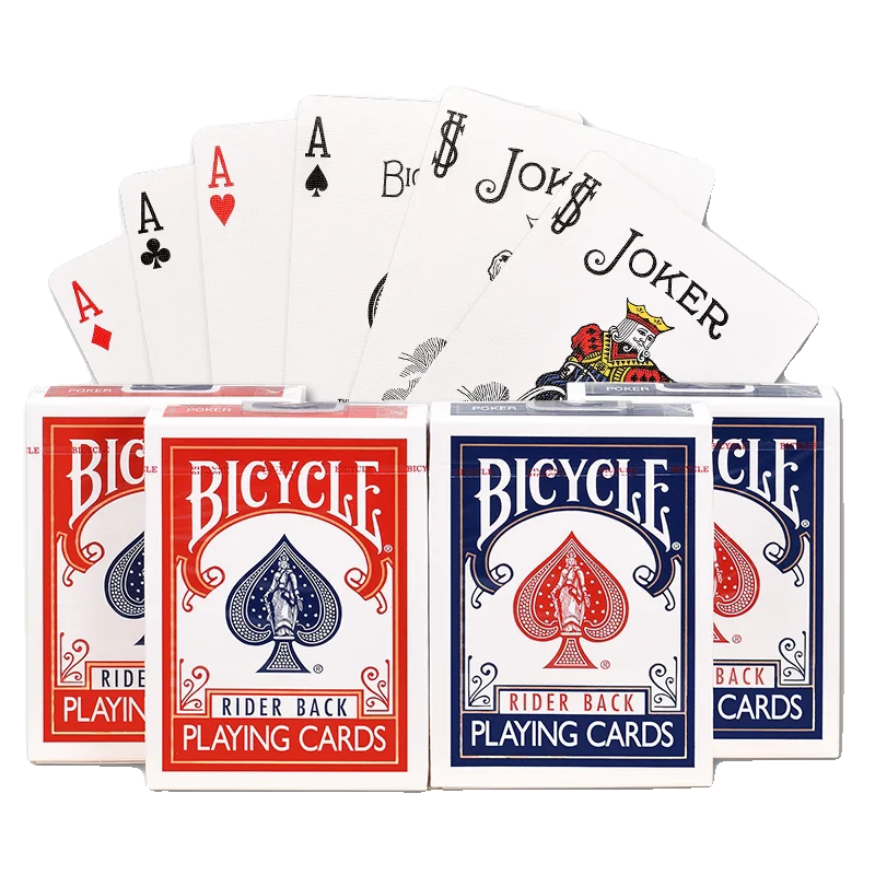 

Bicycle Playing Card Print Poker Size Deck of Cards for Easy Reading, Family Card Games and Casino Play