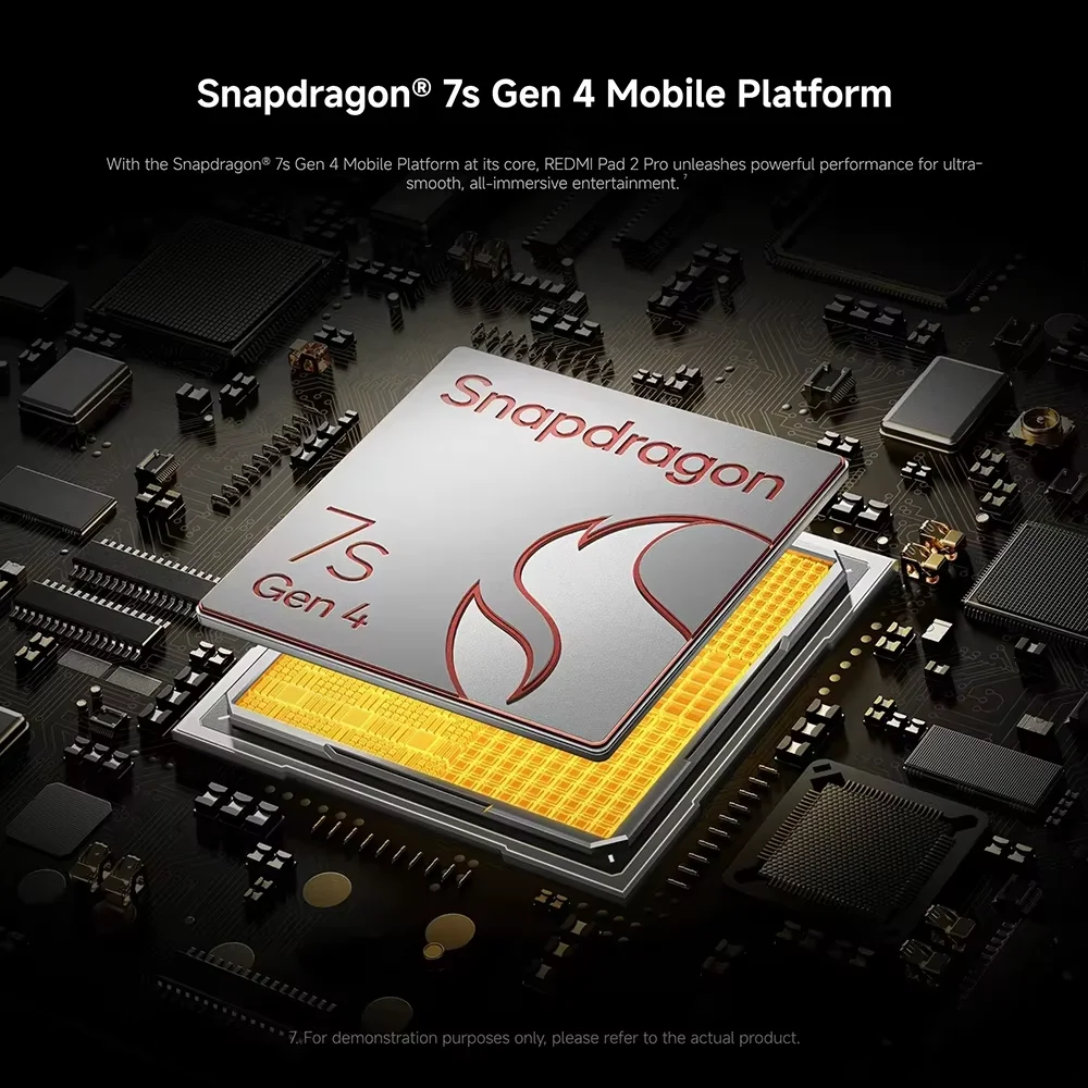 Xiaomi Redmi Pad 2 Pro Versión Global Snapdragon® 7s Gen 4 Pantalla cristalina de 12,1″ 2,5 K, 120Hz, 8MP, 12000mAh, Sin Cargador 4