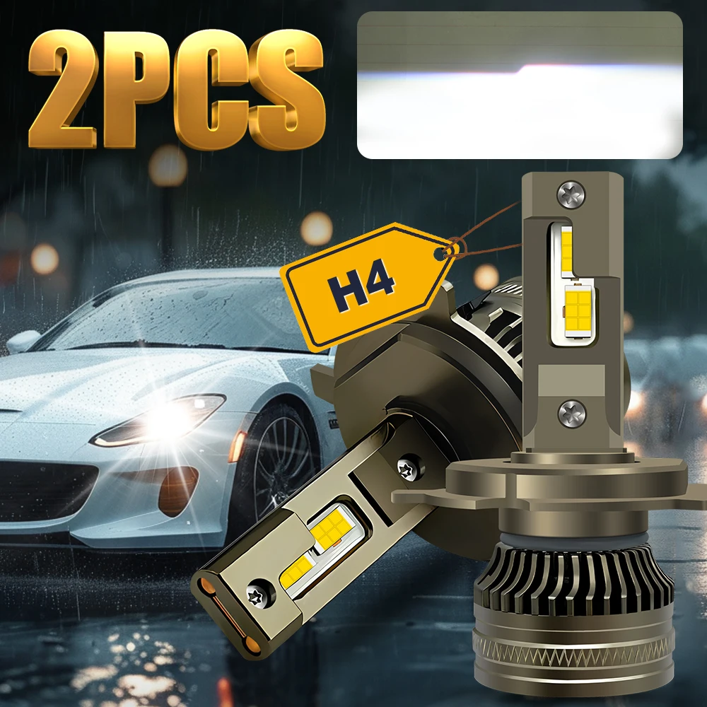 12000LM Leistungsstarke 6000 karat Weiß H4 Fernlicht 2 Kupfer Rohr Canbus Led Auto Scheinwerfer CSP 3570 Lampe DC12-24V Auto lichter