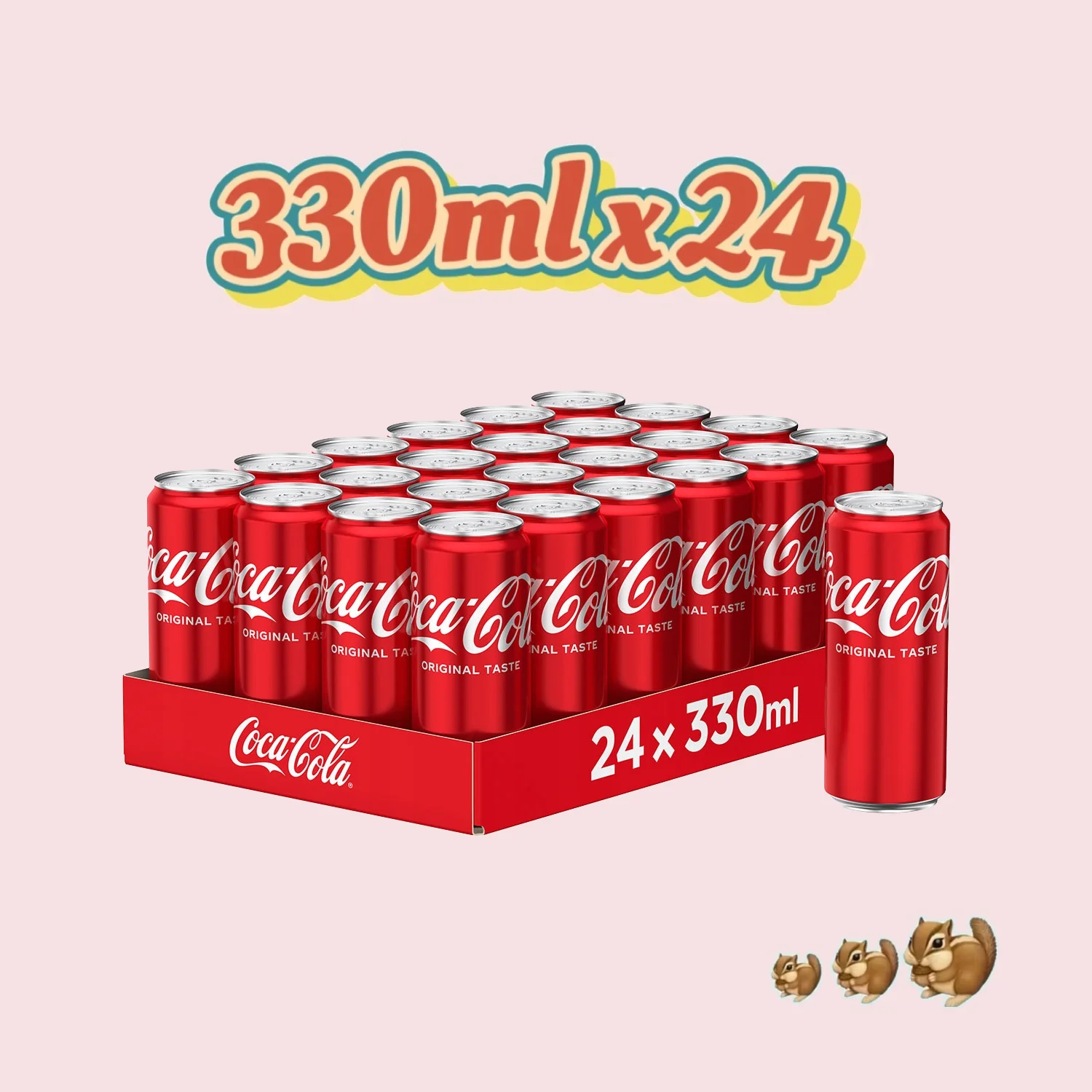 Coca-Cola Original soda can 24x330ml