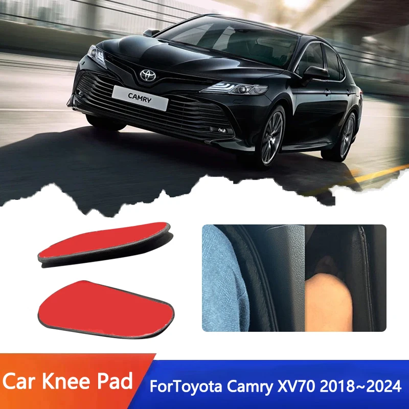 

Для Toyota Camry XV70 Altis 2018 ~ 2024 2019 автомобильная подушка из искусственной кожи с центральным управлением, подушка для коленей, подушка для локтя, подушка для поддержки бедра