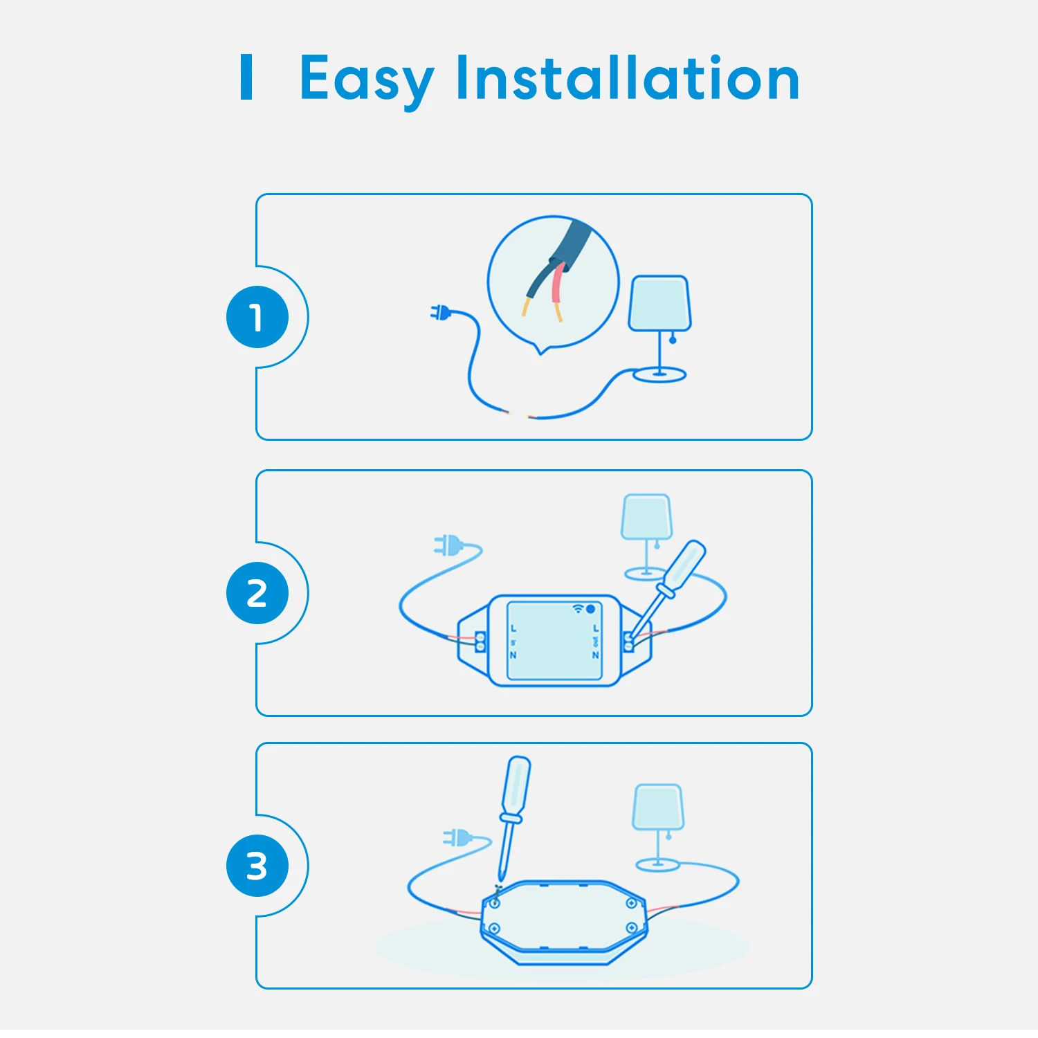 Meross – commutateur WiFi intelligent HomeKit, commutateur de bricolage, fonctionne avec HomeKit, Siri, Alexa, Google Assistant et SmartThings