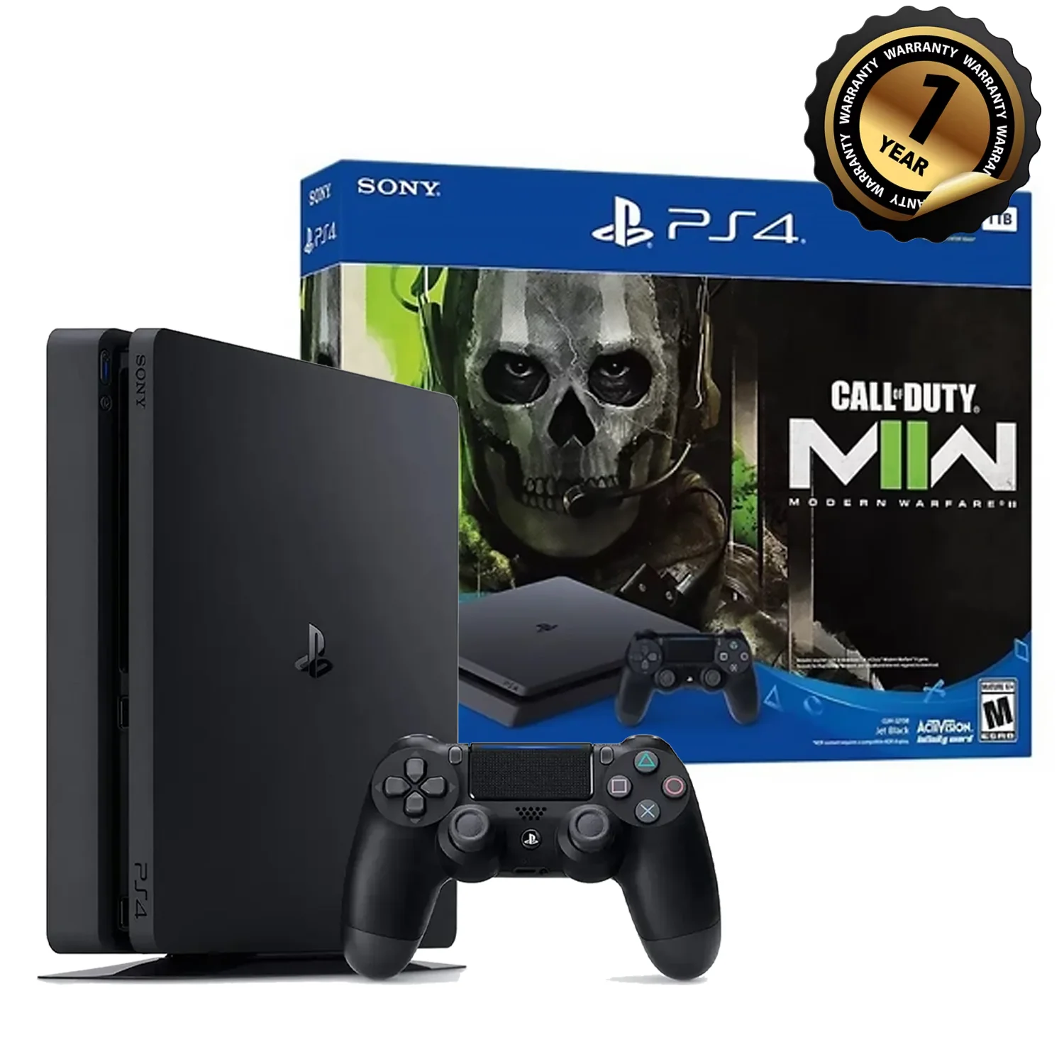 Consola de juegos - Consola de juegos Sony PlayStation 4 Slim 1TB Negra - CALL OF DUTY: Paquete MODERNO WARFARE II