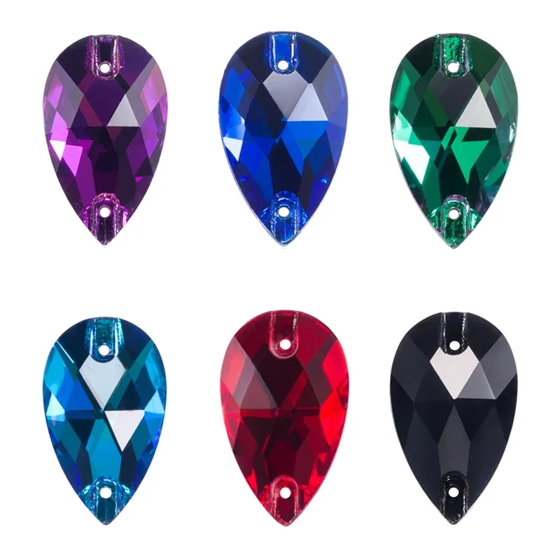 AAAAA Strass Für Hand Qualität Nähen Steine Tear Drop Nähen Auf Strass Für Kleid Dekoration,