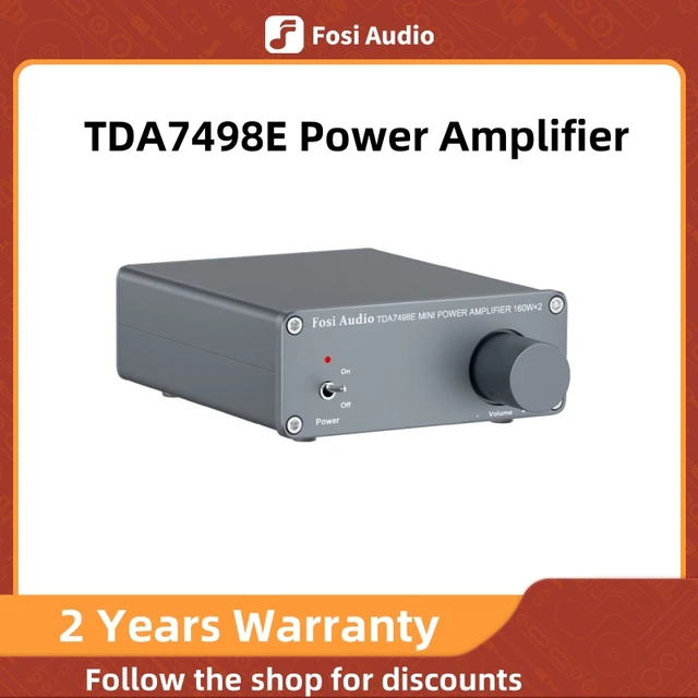 Fosi Audio Tda7498e 2 Channel Sound Power Amplifier Audio Receiver Mini  Hifi Amp Home Theater Speakers 160w X 2 Amplificador - Home Theater  Amplifiers - AliExpress