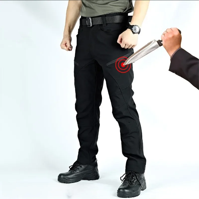 Upgrade High Quality Stab Resistant Trousers Bodyguard Police Safety Self-defense Businessmen Knife Proof Pants Men Women