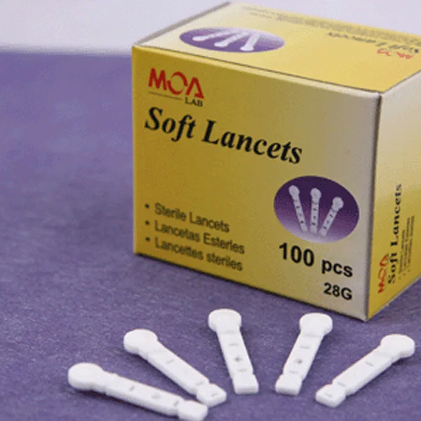 Moa soft Lancet blood blood 100 needles for akueczek soft click blood picker