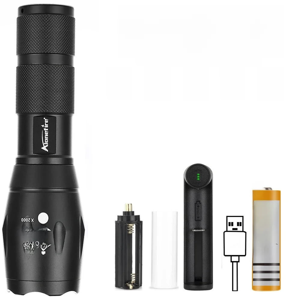 10W Zoom latarka LED duża moc Camping polowanie wędkarstwo praca dom na zewnątrz piesze wycieczki wspinaczka przygoda oświetlenie nocne lampa latarka — zdjęcie 2