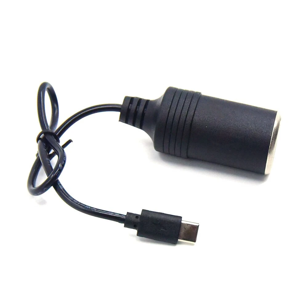 USB C PD 타입 C 수-12V 어댑터, 자동차 담배 라이터 소켓, 운전 레코더, GPS E-Dog, 팬, 자동차 충전기