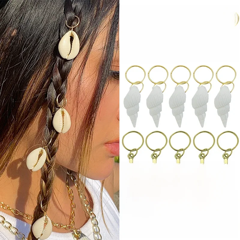 5 teile/los Dreadlocks Perlen Metall Gold Silber Haar ringe Perlen verstellbare Manschetten Ringe