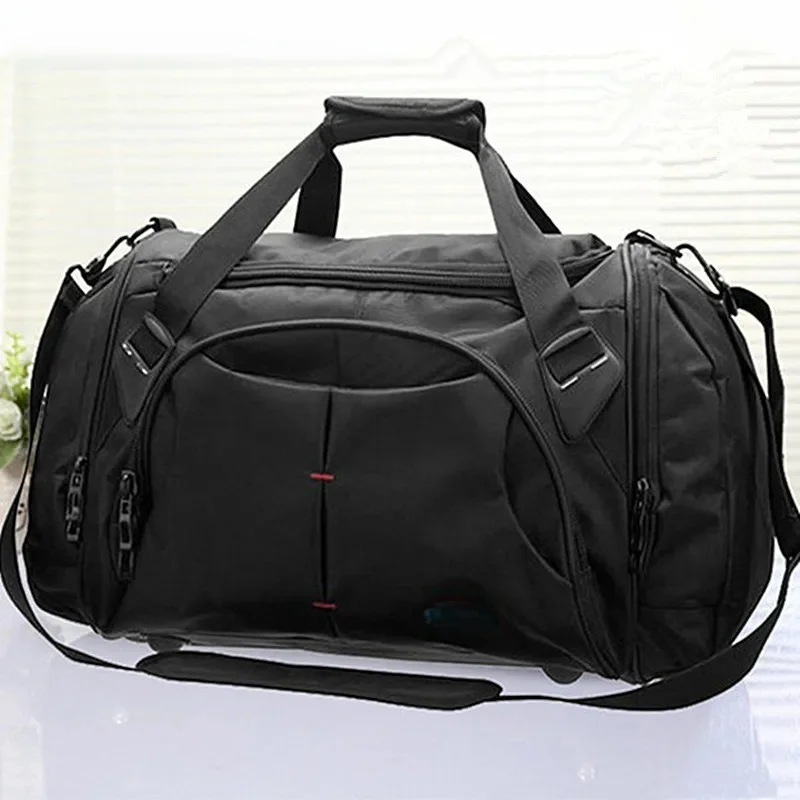Nowy Arrivel mężczyźni torby podróżne o dużej pojemności kobiety bagaż podróży torba-worek Nylon podróży wycieczka wodoodporne torby Bolso — zdjęcie 2