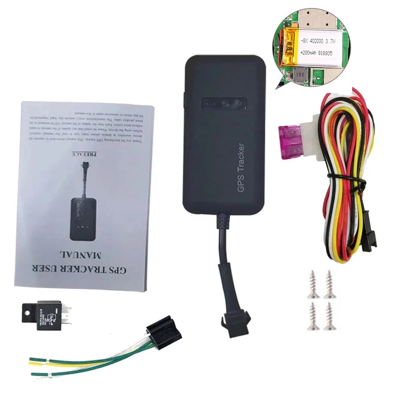 10pcs GPS Tracker GT02D GT02A TK110 Google Map GSM GPRS Vehicle Tracking Device Locator With Fuel Injectionol Cut Off Oil Relay