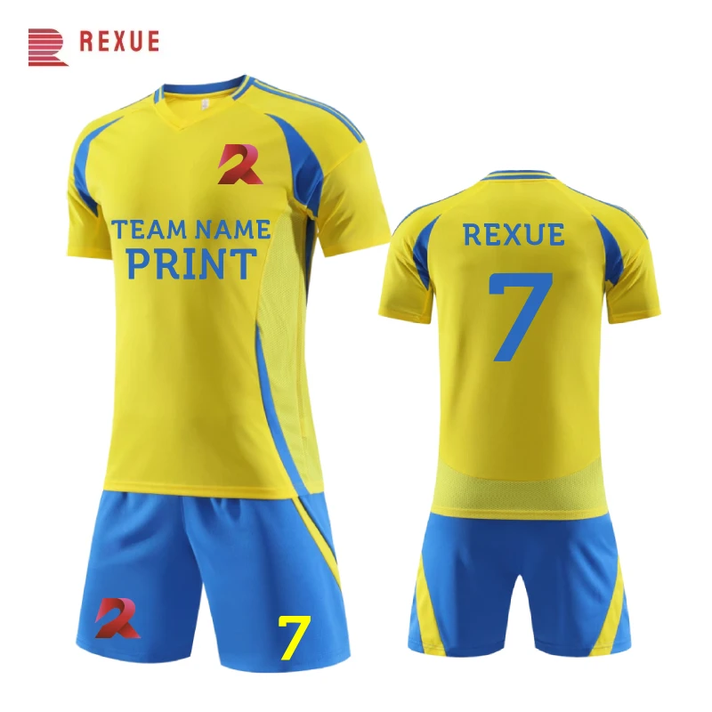 Custom Men's Soccer Jersey Football Uniforms 25/26 Summer Training Suits Original Team Boys Kid Jersey Short Sleeve Breathable