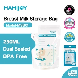 MAMIJOY  250ml/30Pcs Breast milk storage bag Disposable small capacity frozen milk storage bag BPA Free
