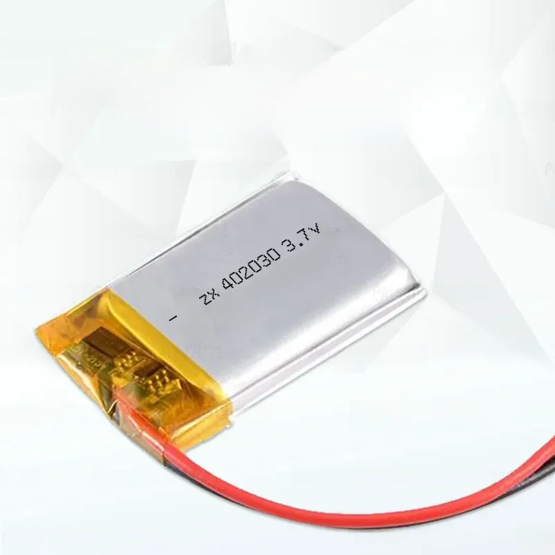 1-10 SZTUK Lipo 402030   Bateria 200 mAh 3,7 V Polimerowe baterie litowo-jonowe Li-po do inteligentnej opaski GPS Narzędzie do szkolenia zwierząt domowych Komórka kamery internetowej — zdjęcie produktu 7